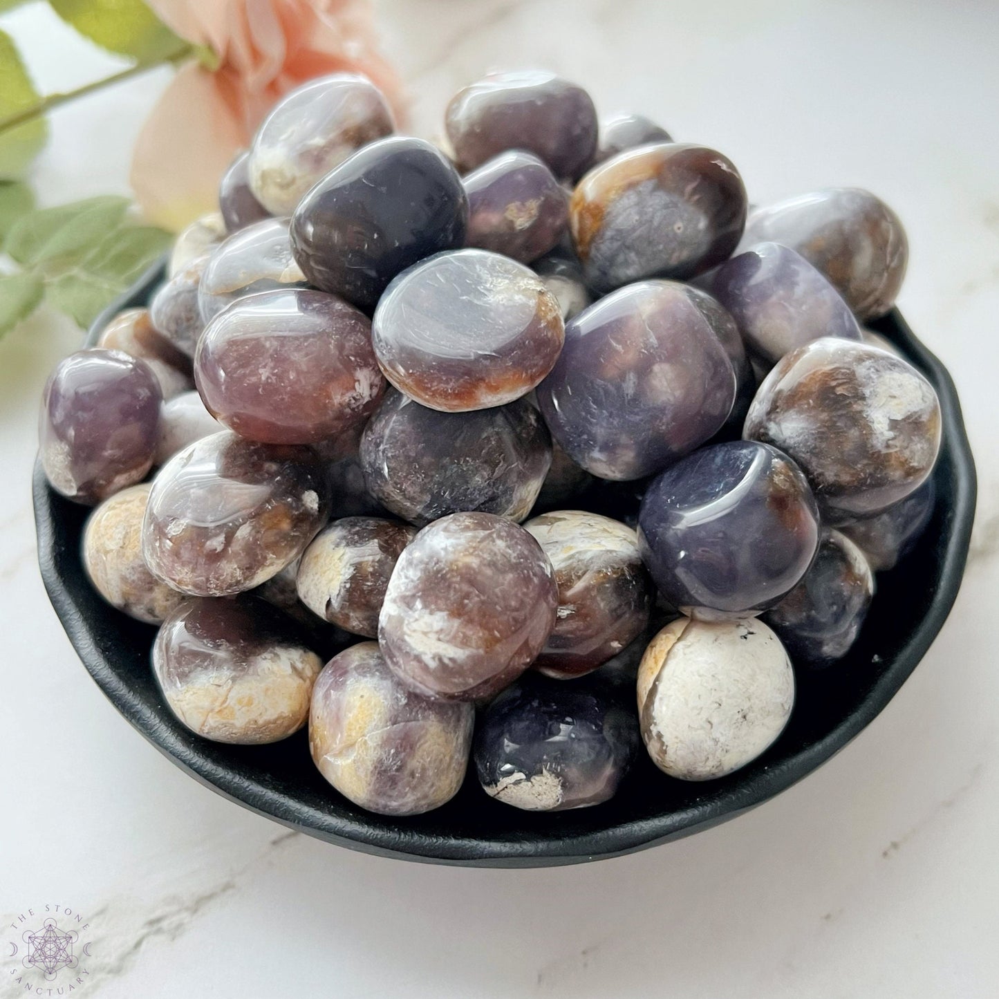 Purple Chalcedony Tumbled Stones