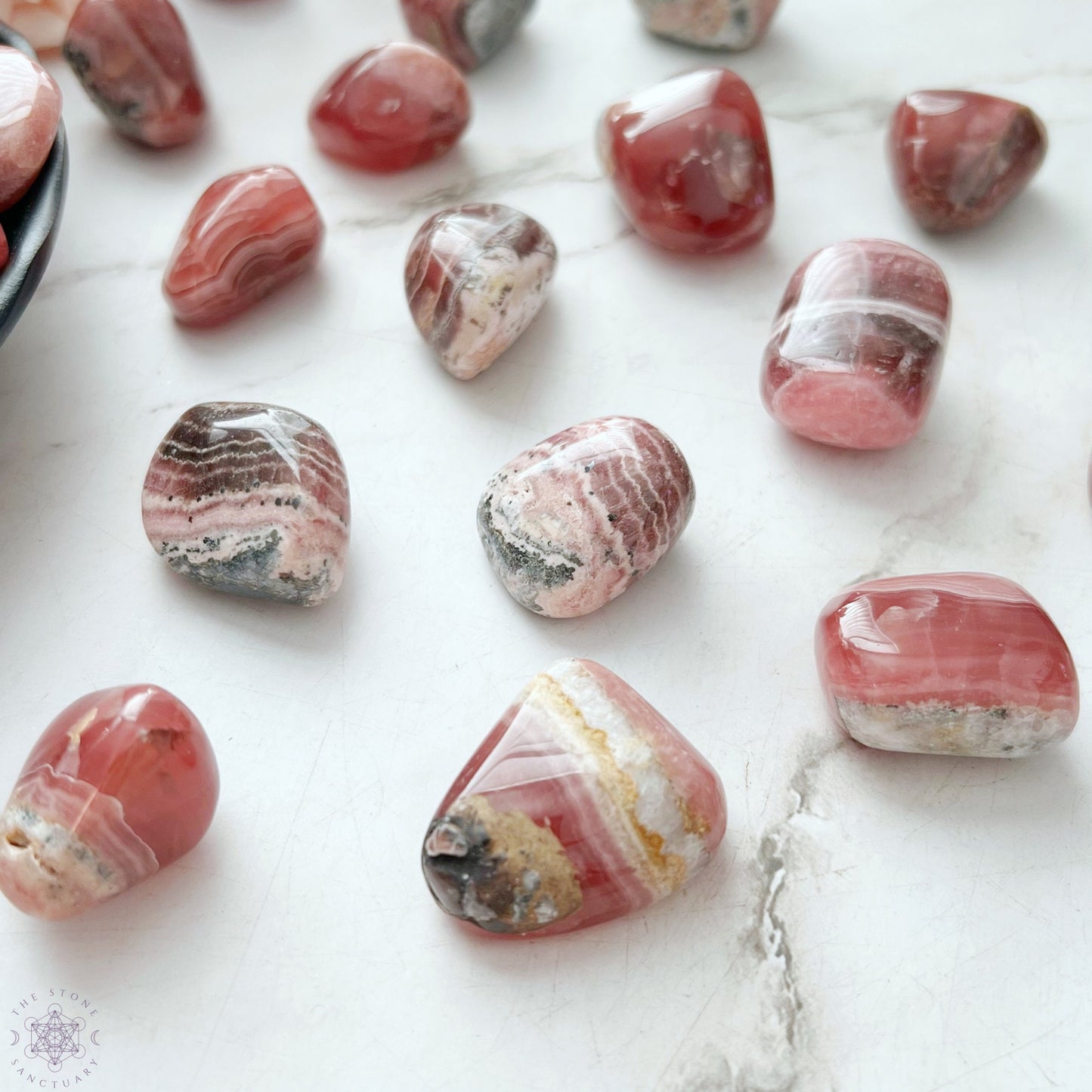 Grade EX Rhodochrosite Tumbled Stones