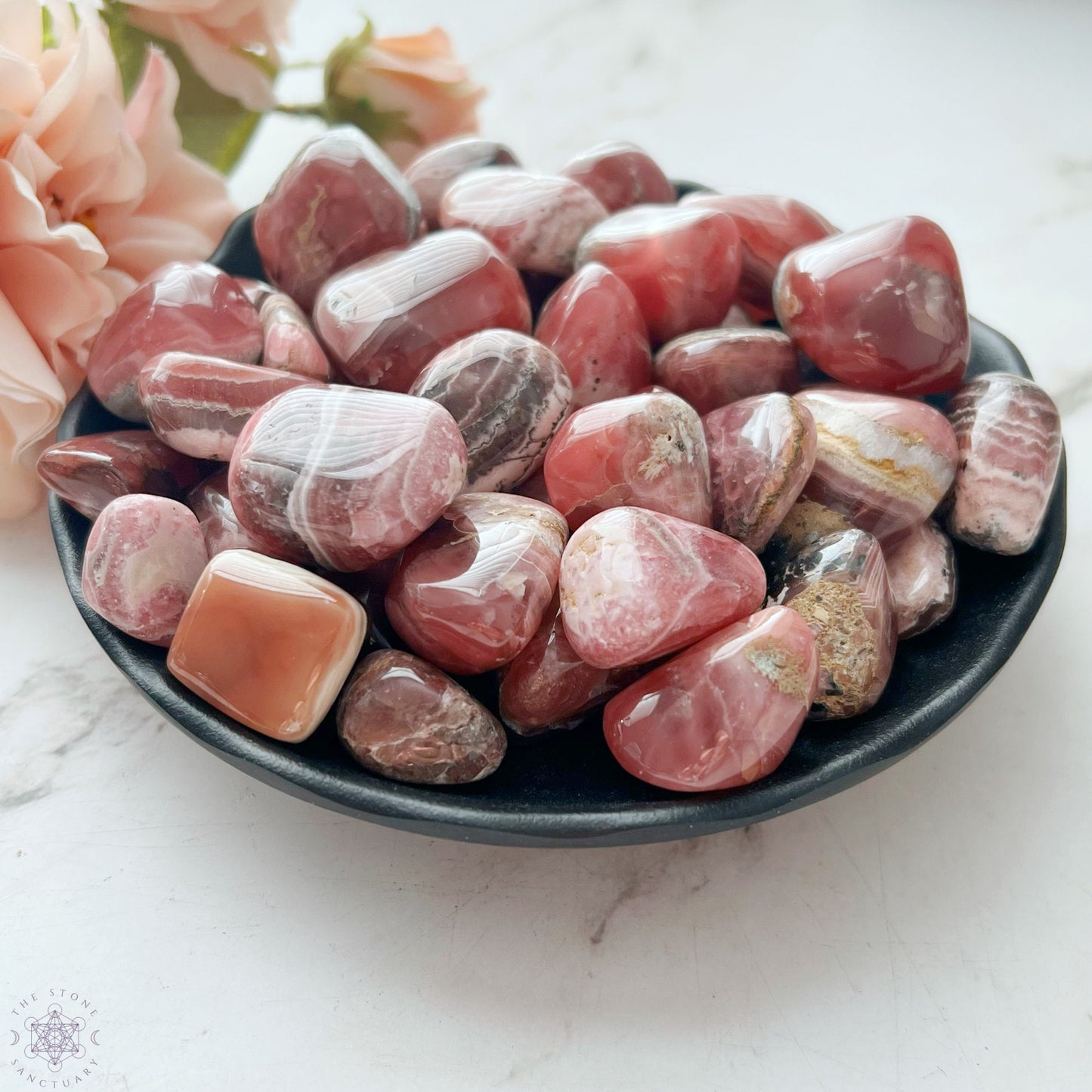 Grade EX Rhodochrosite Tumbled Stones