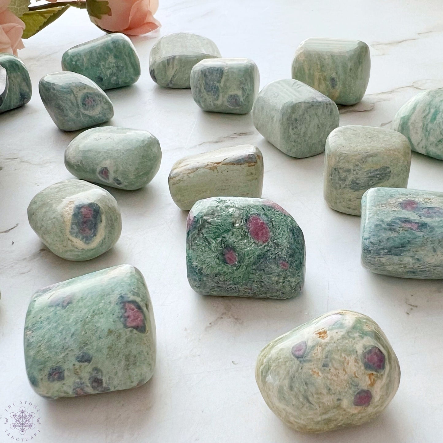 Ruby Fuchsite Tumbled Stones