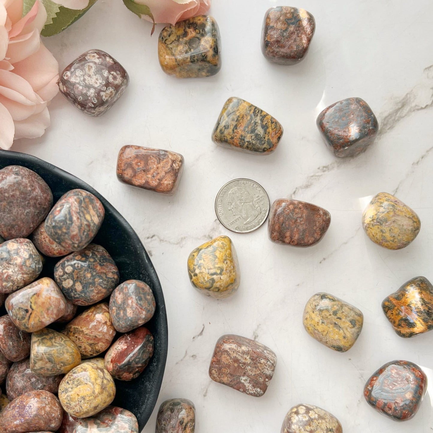 Leopard Skin Jasper Tumbled Stones