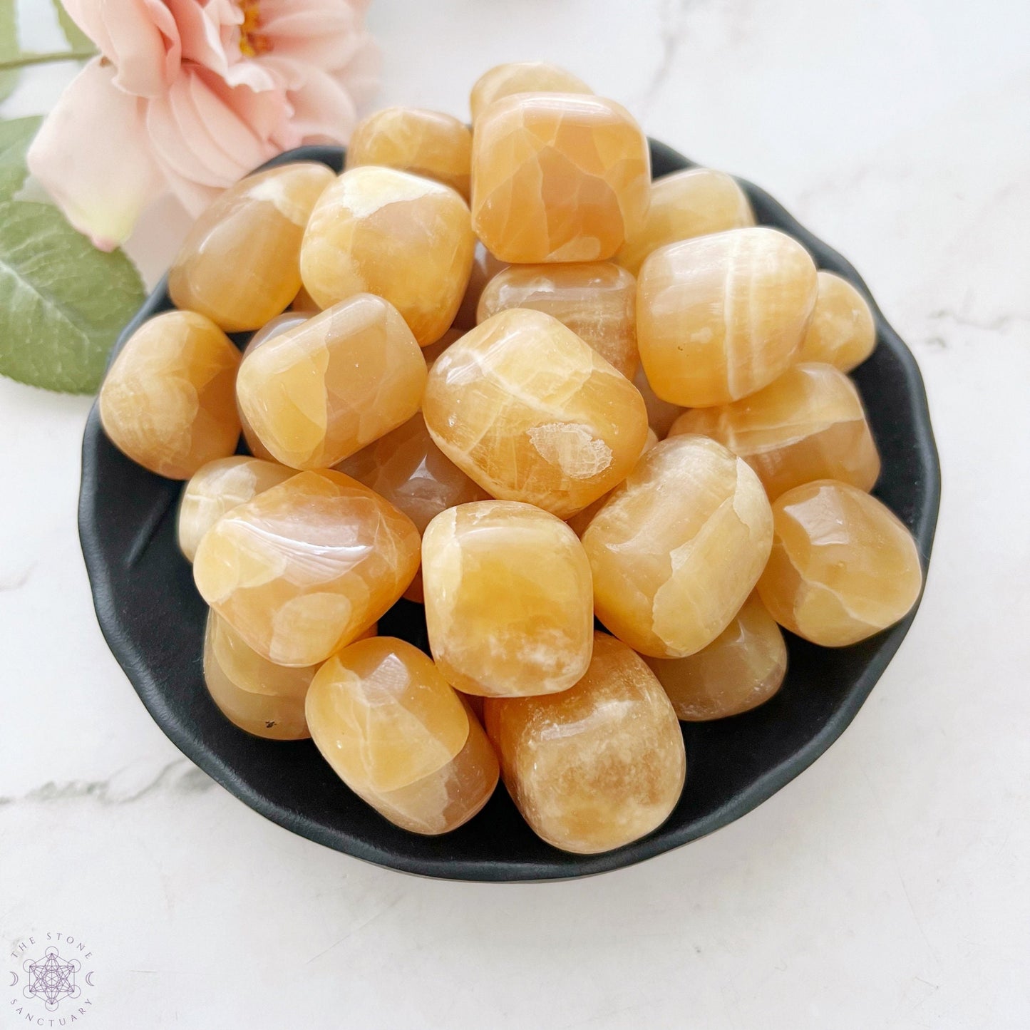 Honey Calcite Tumbled Stones