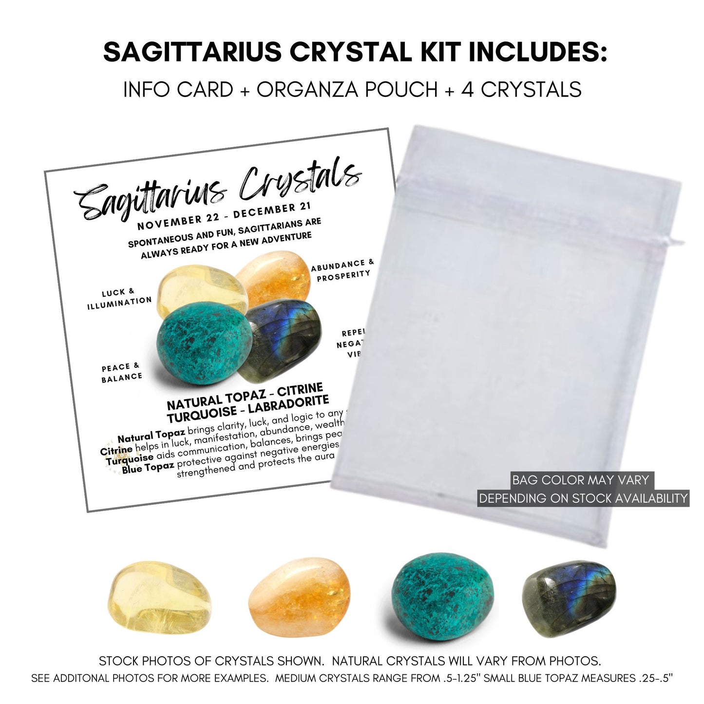 Sagittarius Crystal Kit