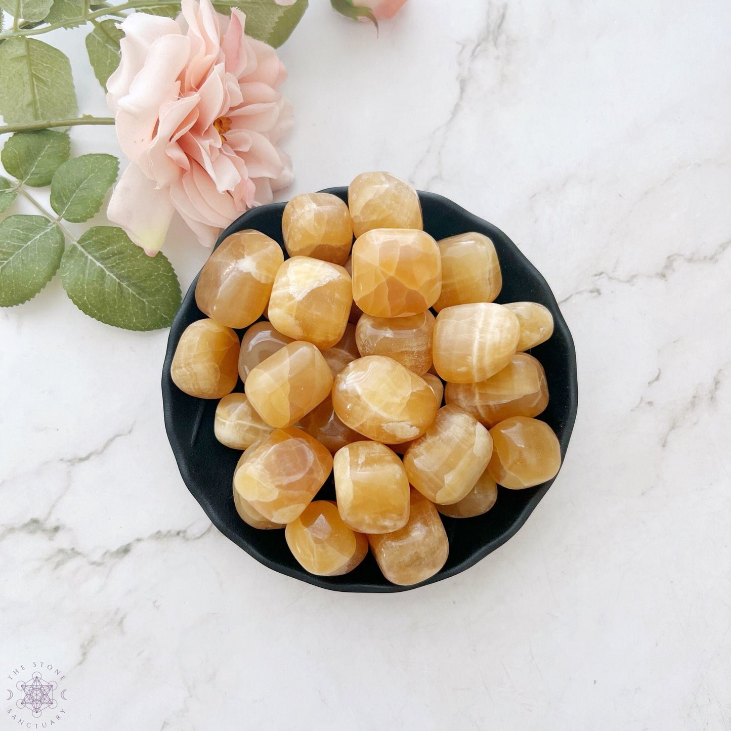 Honey Calcite Tumbled Stones