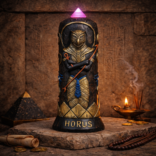 10" Polyresin Horus LED Statue