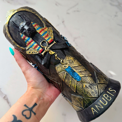 10" Polyresin Anubis LED Statue