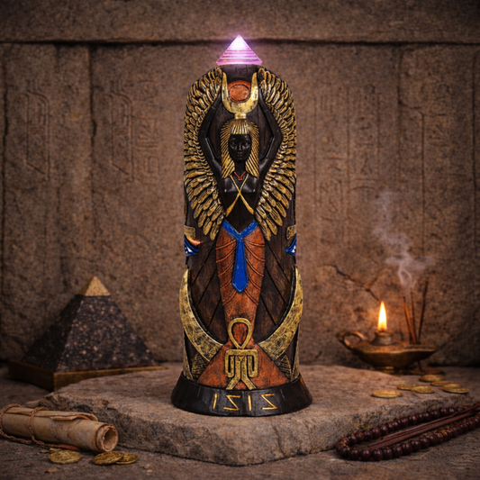 10" Polyresin Aset / Isis LED Statue