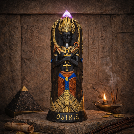 10" Polyresin Osiris LED Statue