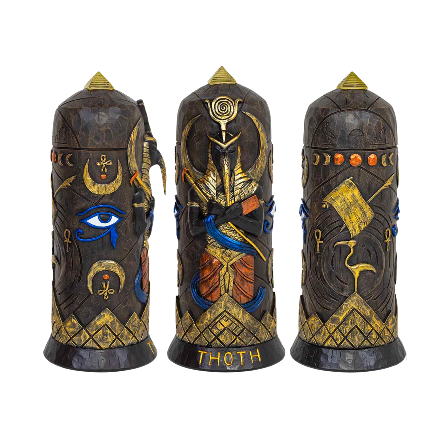 10" Polyresin Thoth LED Statue