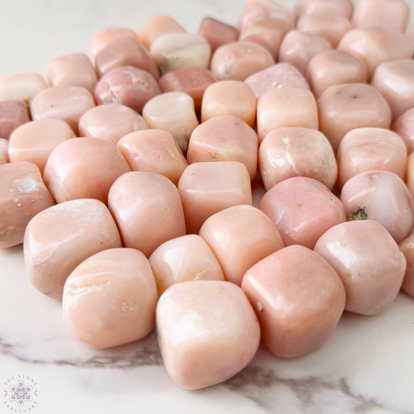 Peruvian Pink Opal Tumbled Stones