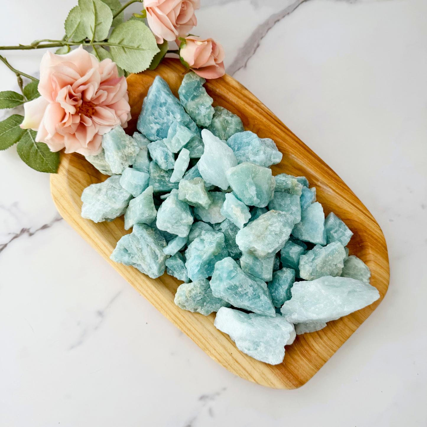 Raw Aquamarine Stones