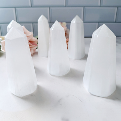 4-5" Selenite Crystal Point