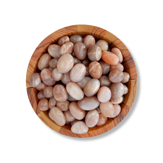 Peach Moonstone Tumbled Stones