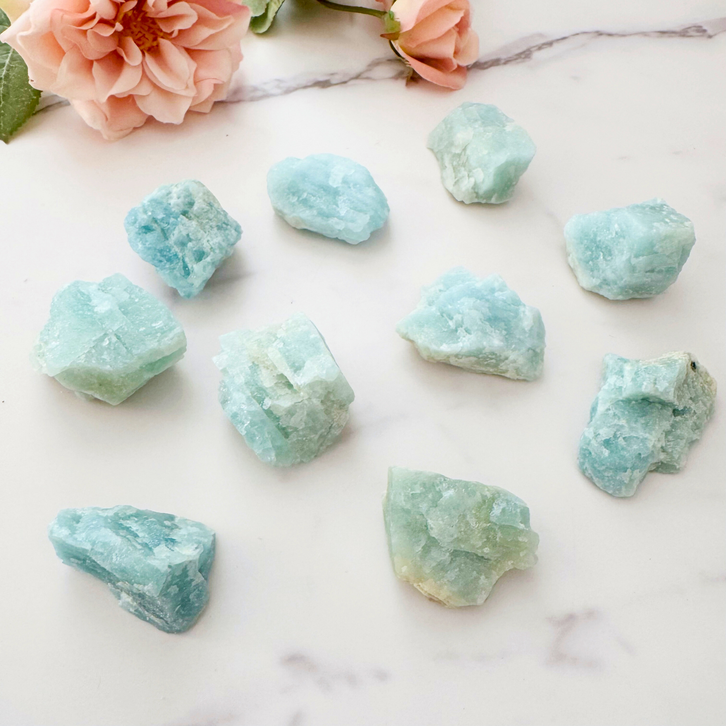 Raw Aquamarine Stones