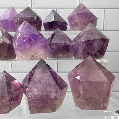 1.5-2.5" Amethyst Top Polished Point, Grade EX, Brazil