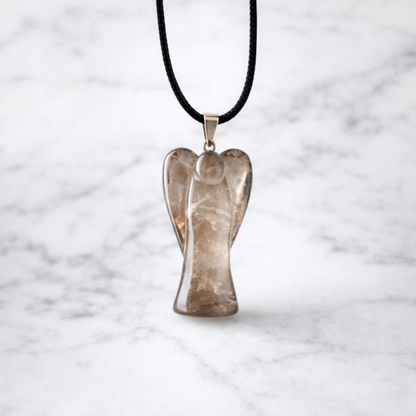 Crystal Angel Pendant Necklace