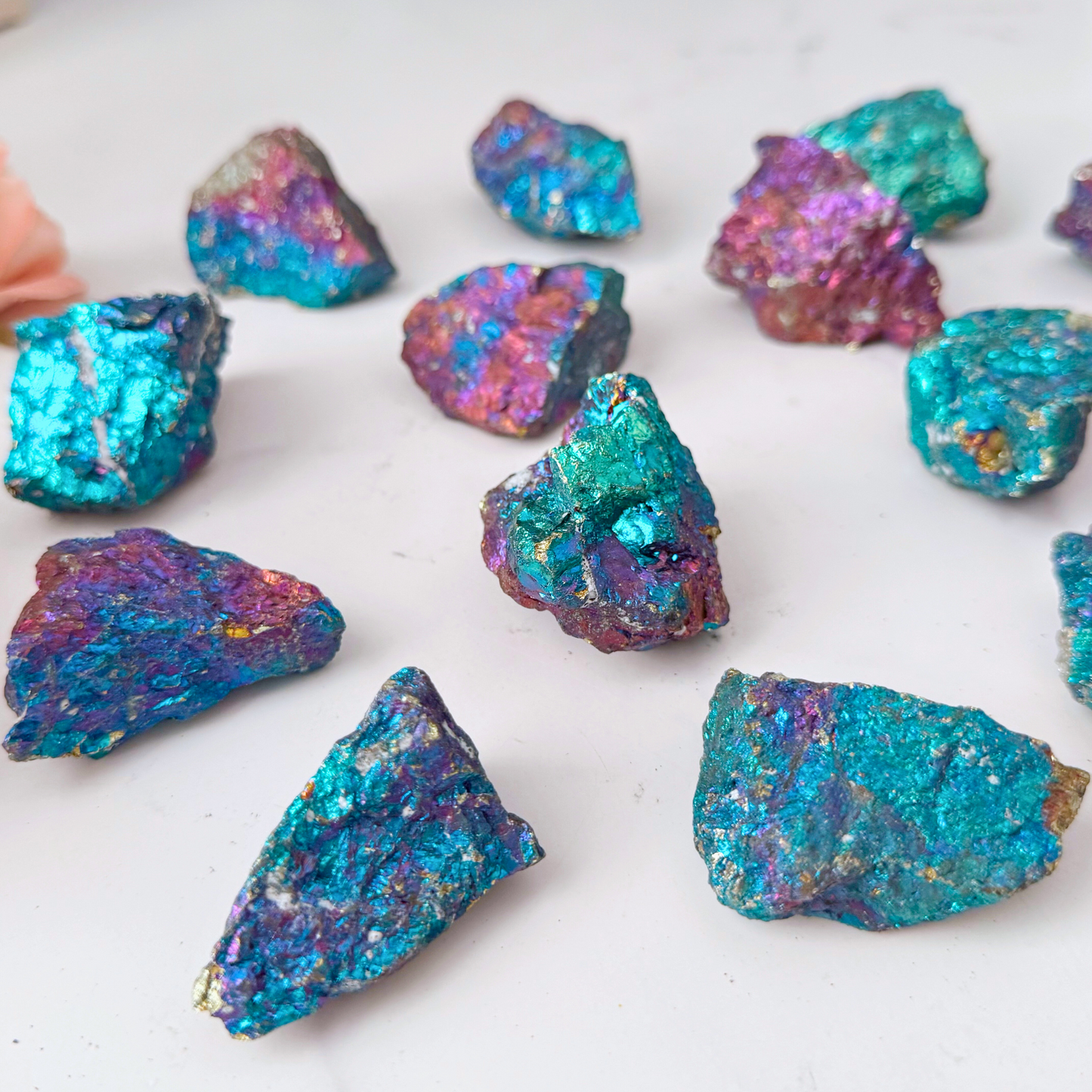 Raw Chalcopyrite Peacock Ore Stones
