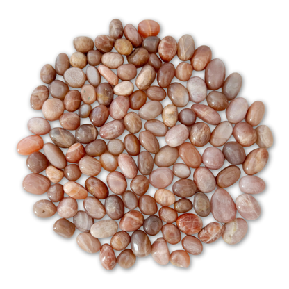 Peach Moonstone Tumbled Stones