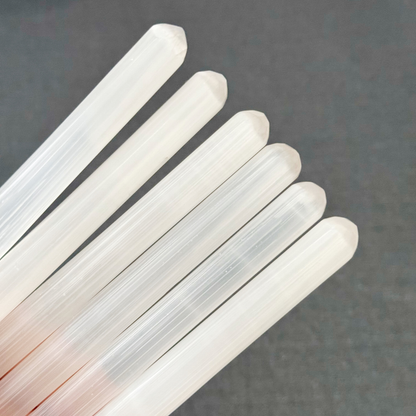 5.5" Long Thin Selenite Wand