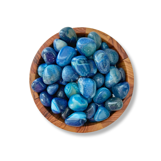 Blue Onyx Tumbled Stones