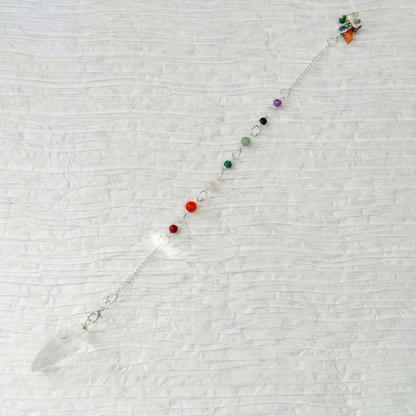 Crystal Quartz Teardrop Pendulum