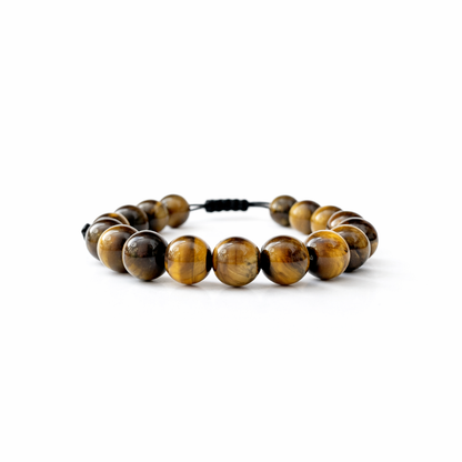 10mm Tiger Eye Beaded Bracelet