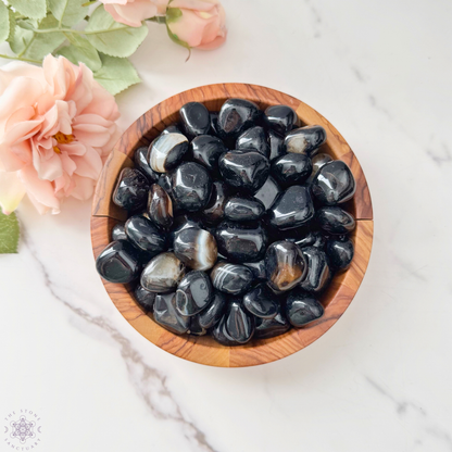 Black Onyx Tumbled Stones