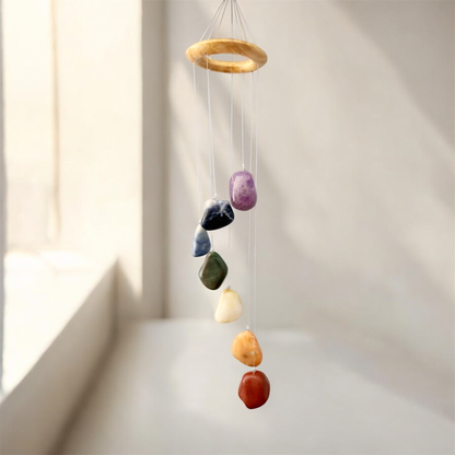 Seven Stone Chakra Hanging Wind Chime & Mobile