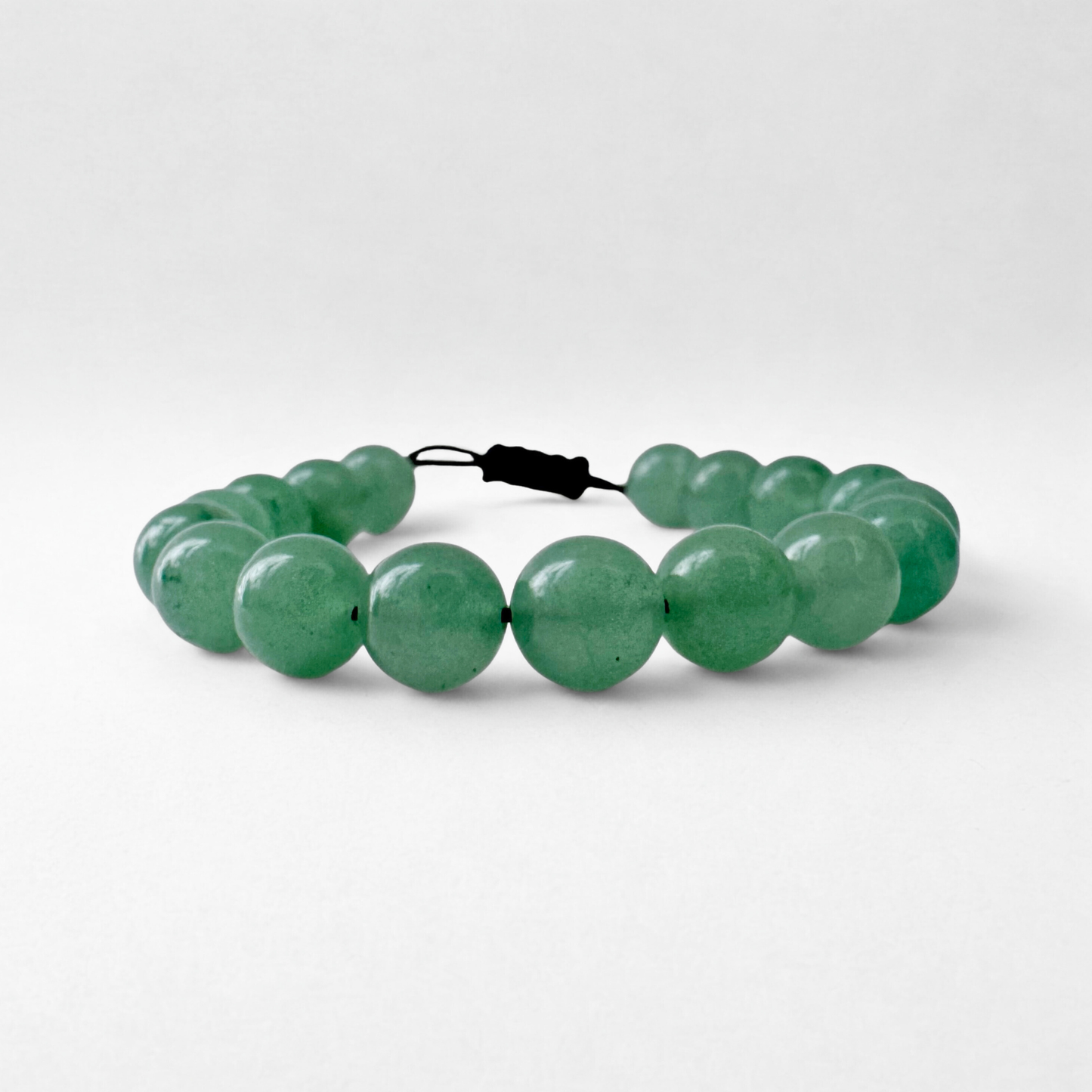 10mm Adjustable Green Aventurine Beaded Bracelet