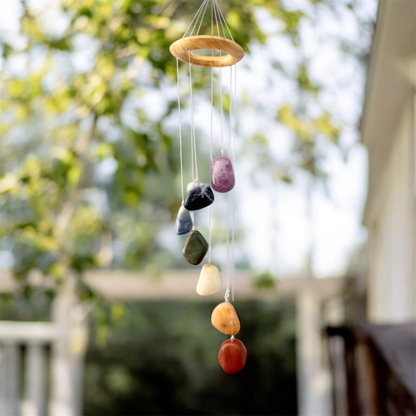 Seven Stone Chakra Hanging Wind Chime & Mobile
