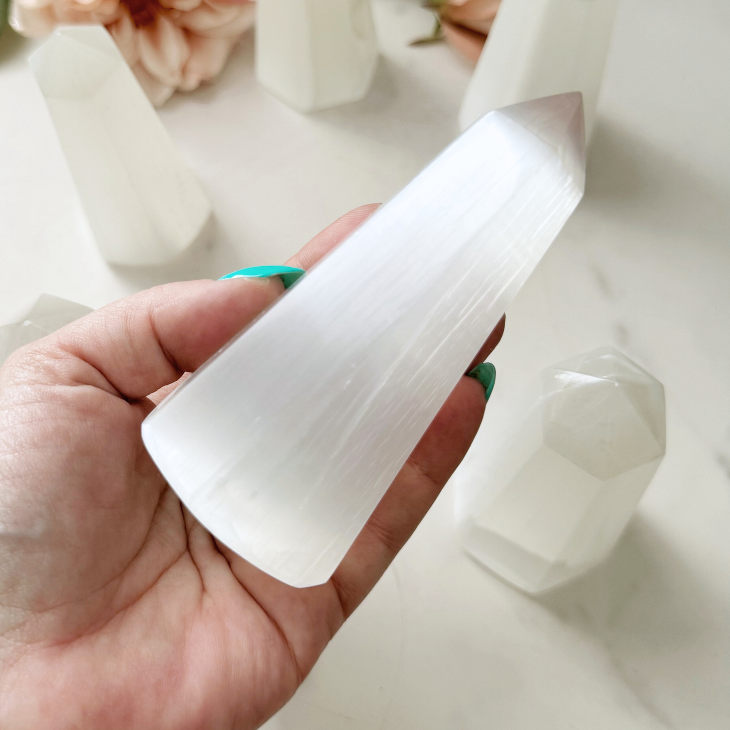 4-5" Selenite Crystal Point