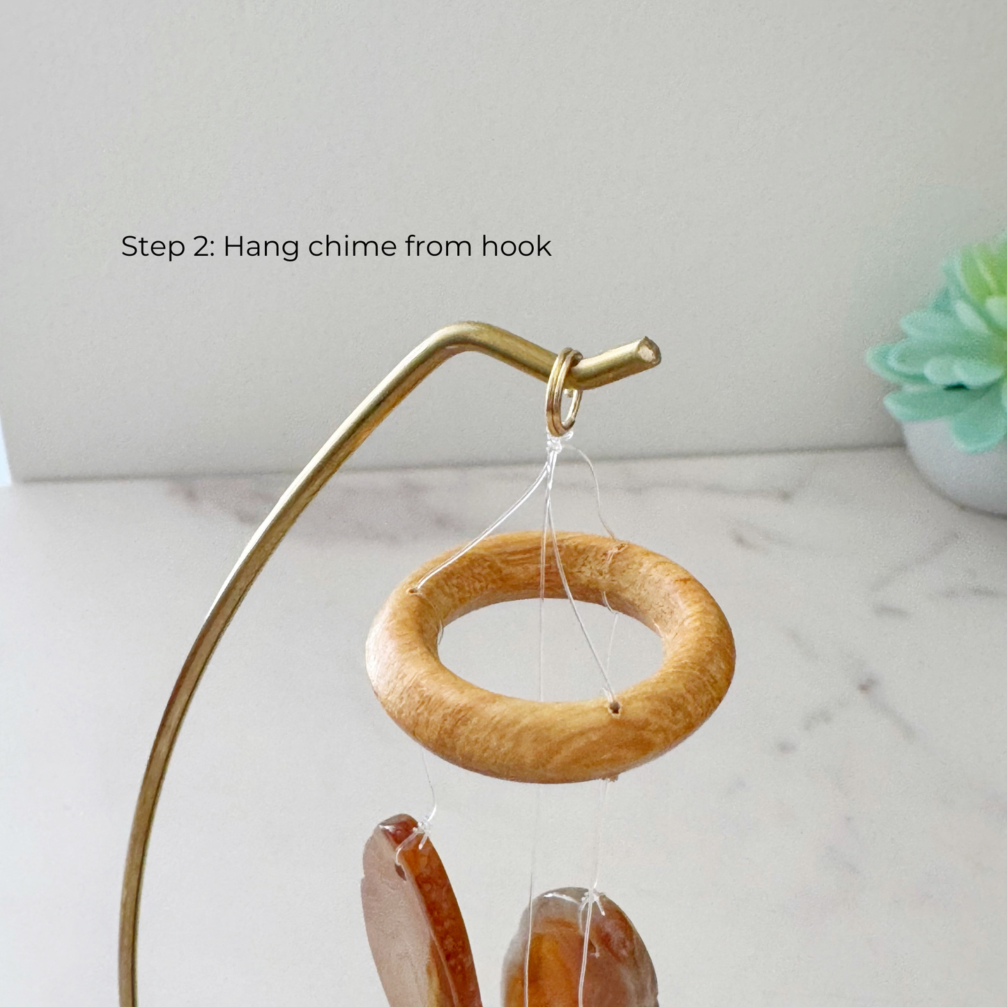 6" Carnelian & Sardonyx Agate Table Chime with Clear Quartz