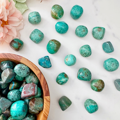 Chrysocolla Tumbled Stones