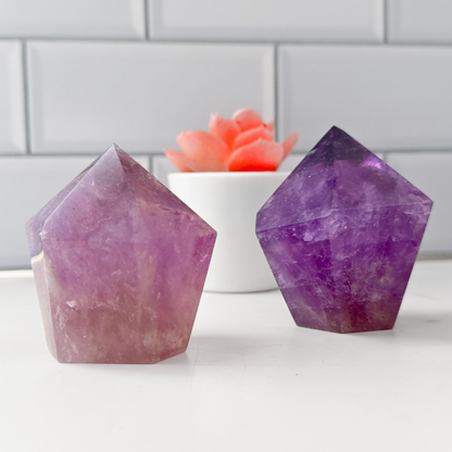 1.5-2.5" Amethyst Top Polished Point, Grade EX, Brazil