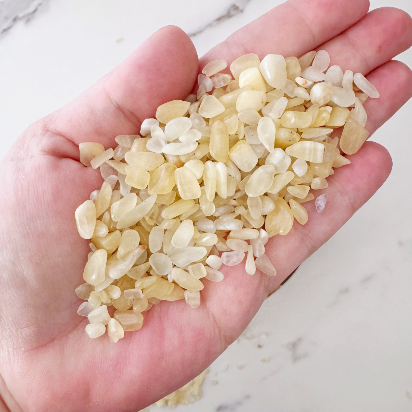 Yellow Calcite Crystal Chips