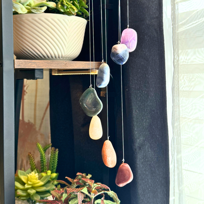 Seven Stone Chakra Hanging Wind Chime & Mobile