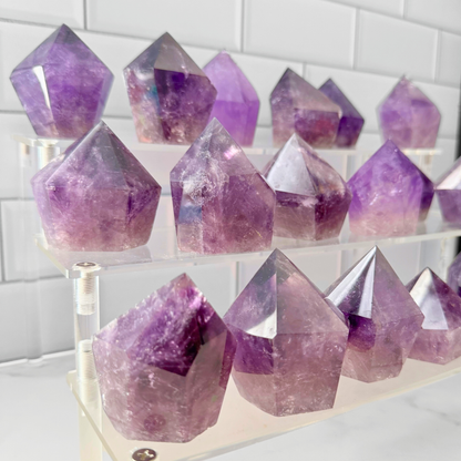 1.5-2.5" Amethyst Top Polished Point, Grade EX, Brazil