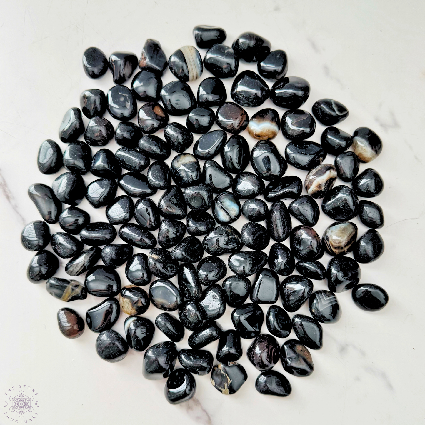 Black Onyx Tumbled Stones