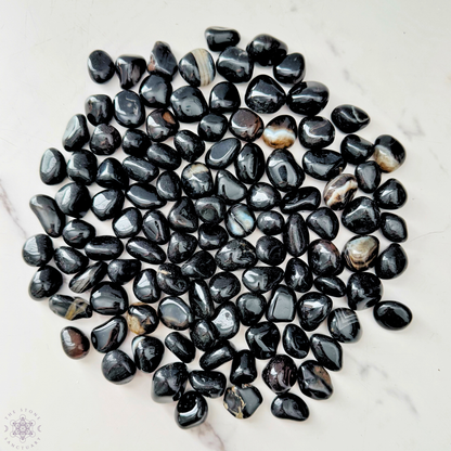 Black Onyx Tumbled Stones