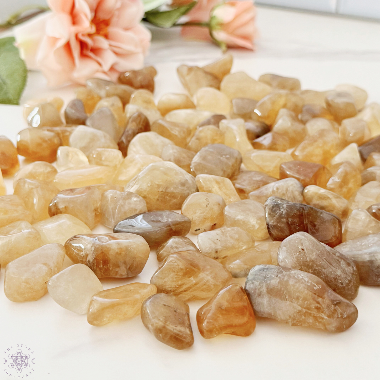 Natural Citrine Tumbled Stones