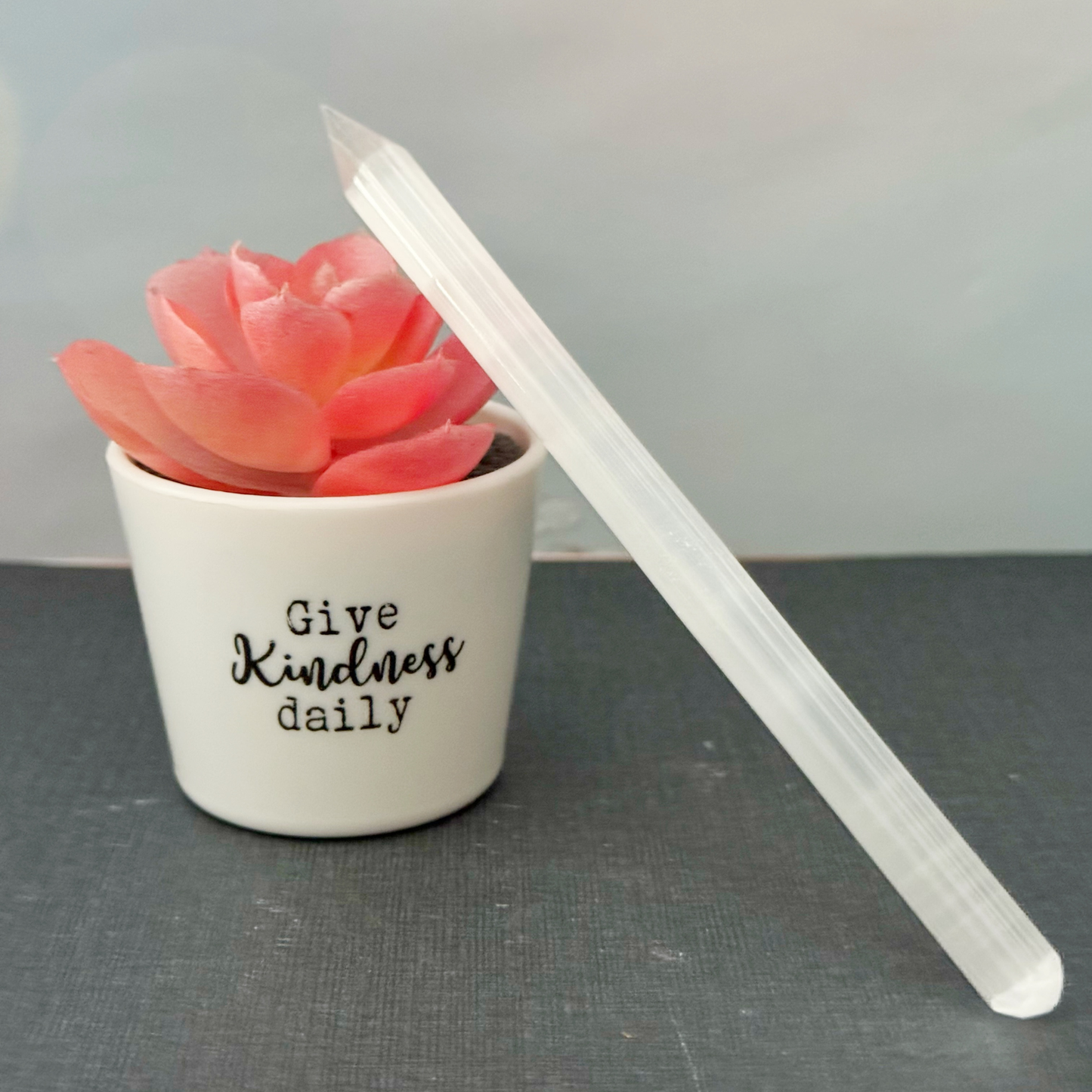 5.5" Long Thin Selenite Wand