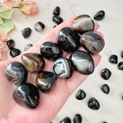 Black Onyx Tumbled Stones