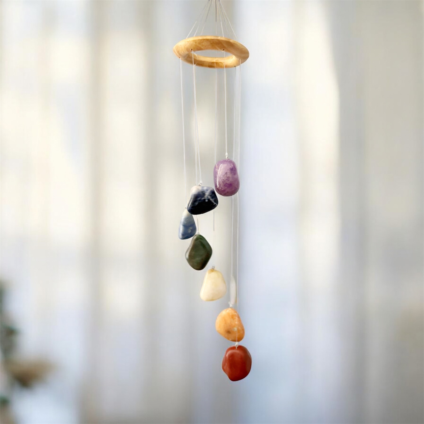 Seven Stone Chakra Hanging Wind Chime & Mobile