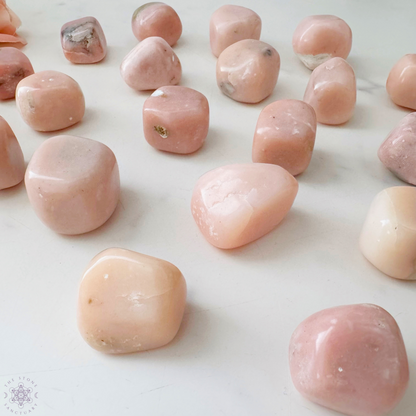 Peruvian Pink Opal Tumbled Stones