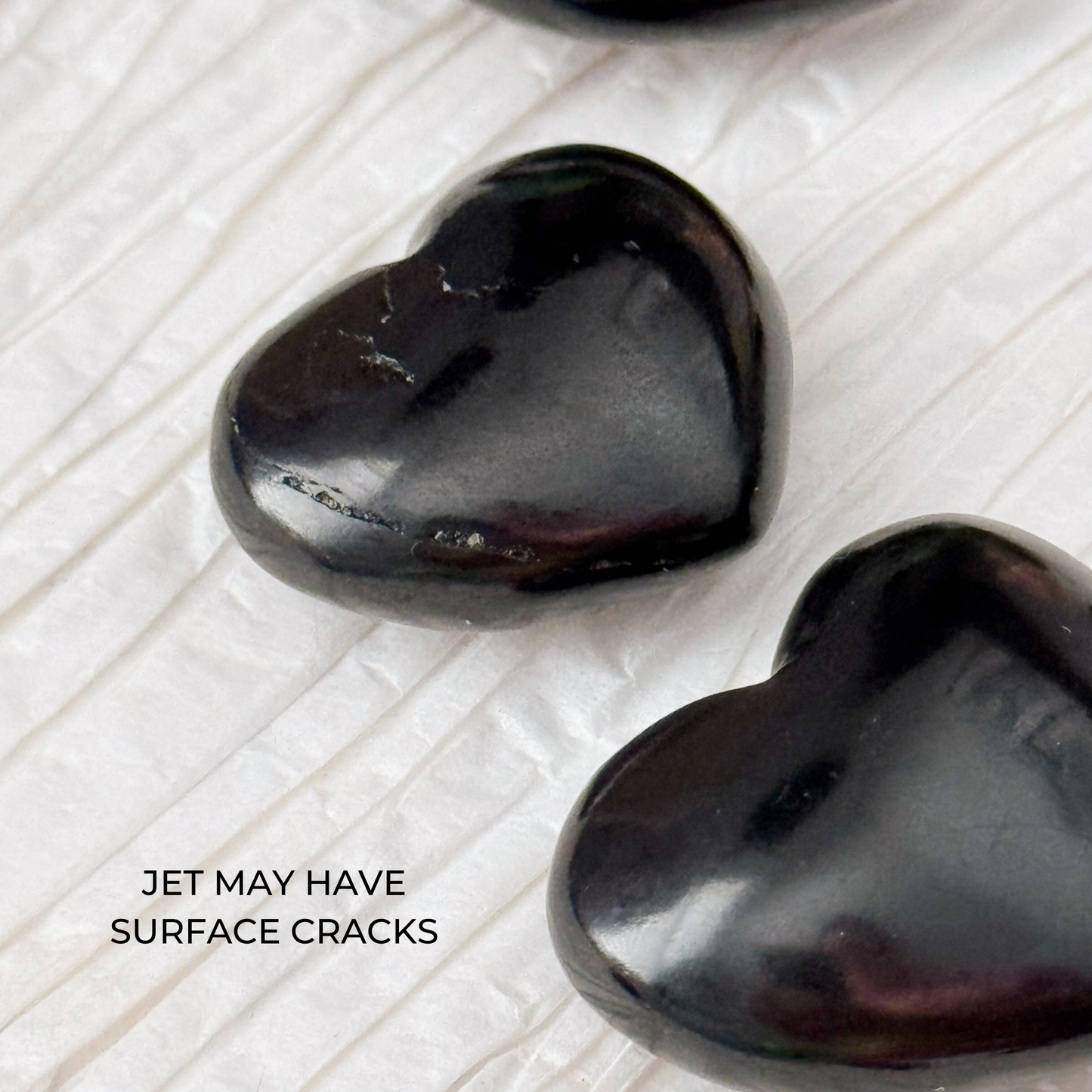 1" Mini Jet Crystal Heart