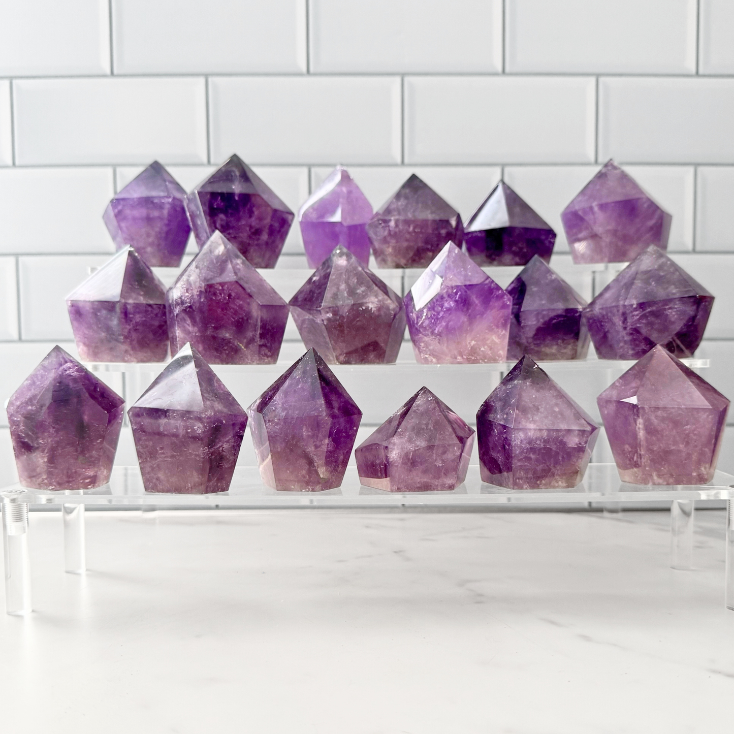 1.5-2.5" Amethyst Top Polished Point, Grade EX, Brazil