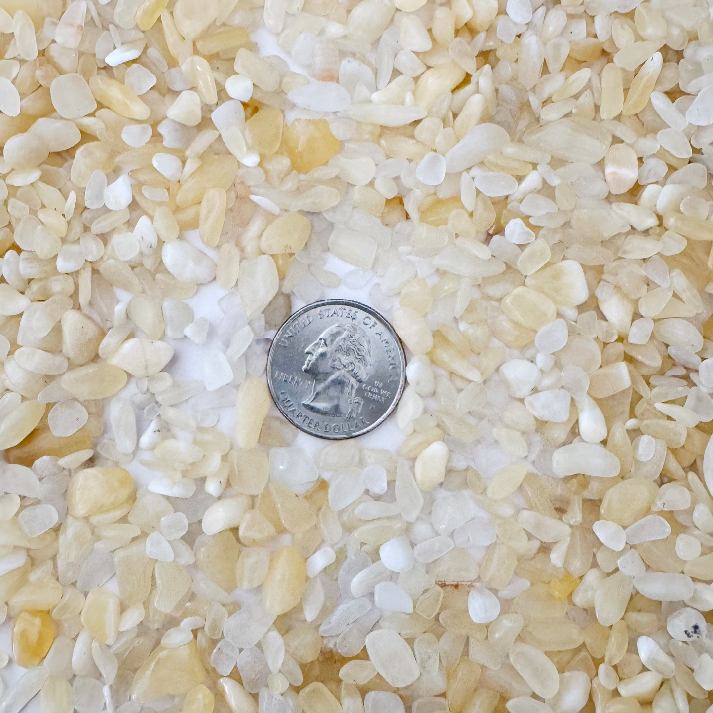 Yellow Calcite Crystal Chips