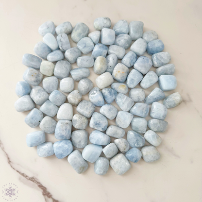 Blue Calcite Tumbled Stones