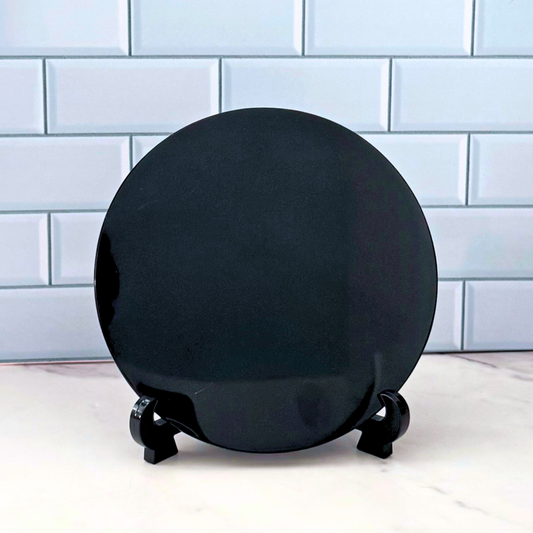 8" Black Obsidian Scrying Mirror