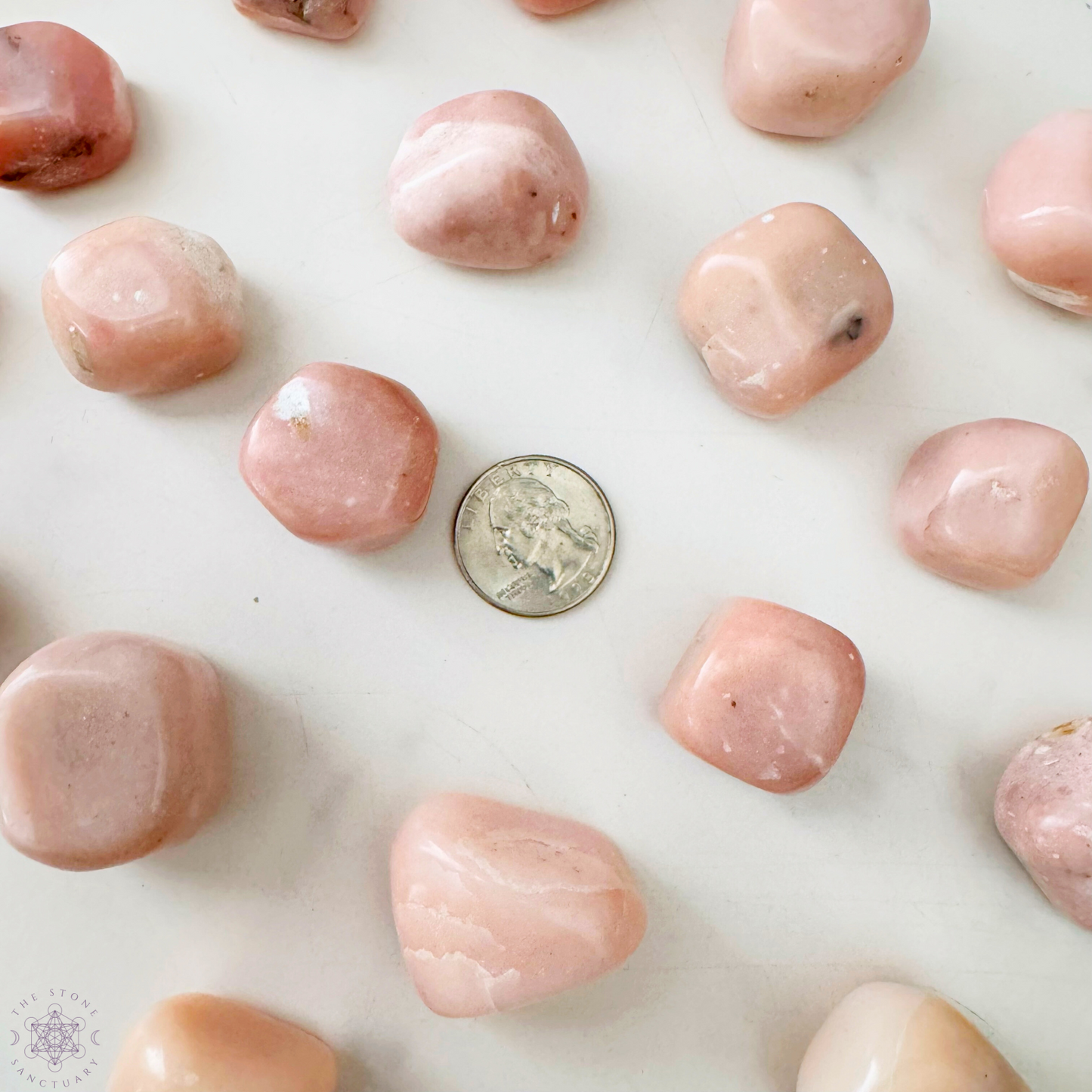 Peruvian Pink Opal Tumbled Stones